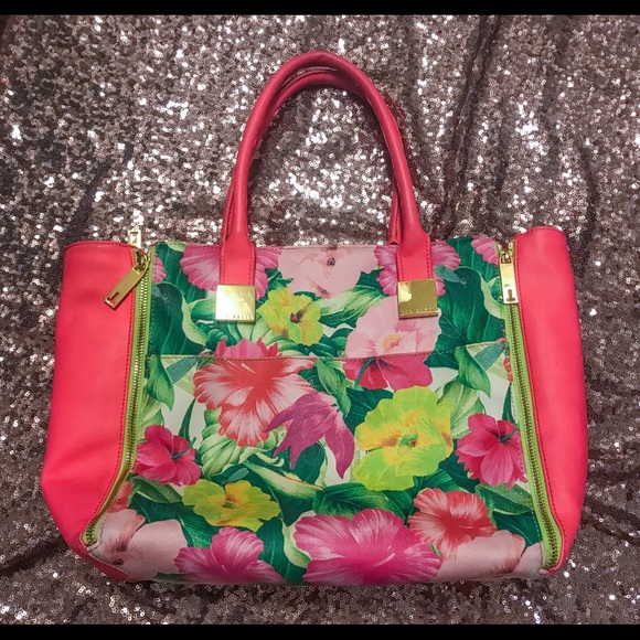 Ted Baker London Bags Floral Leather Tote Purse Poshmark